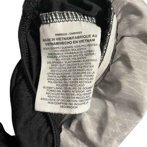 Nike Womens Athletic Shorts Small Black Print Tempo Dri Fit Lined Running Gym - Picture 5 of 12